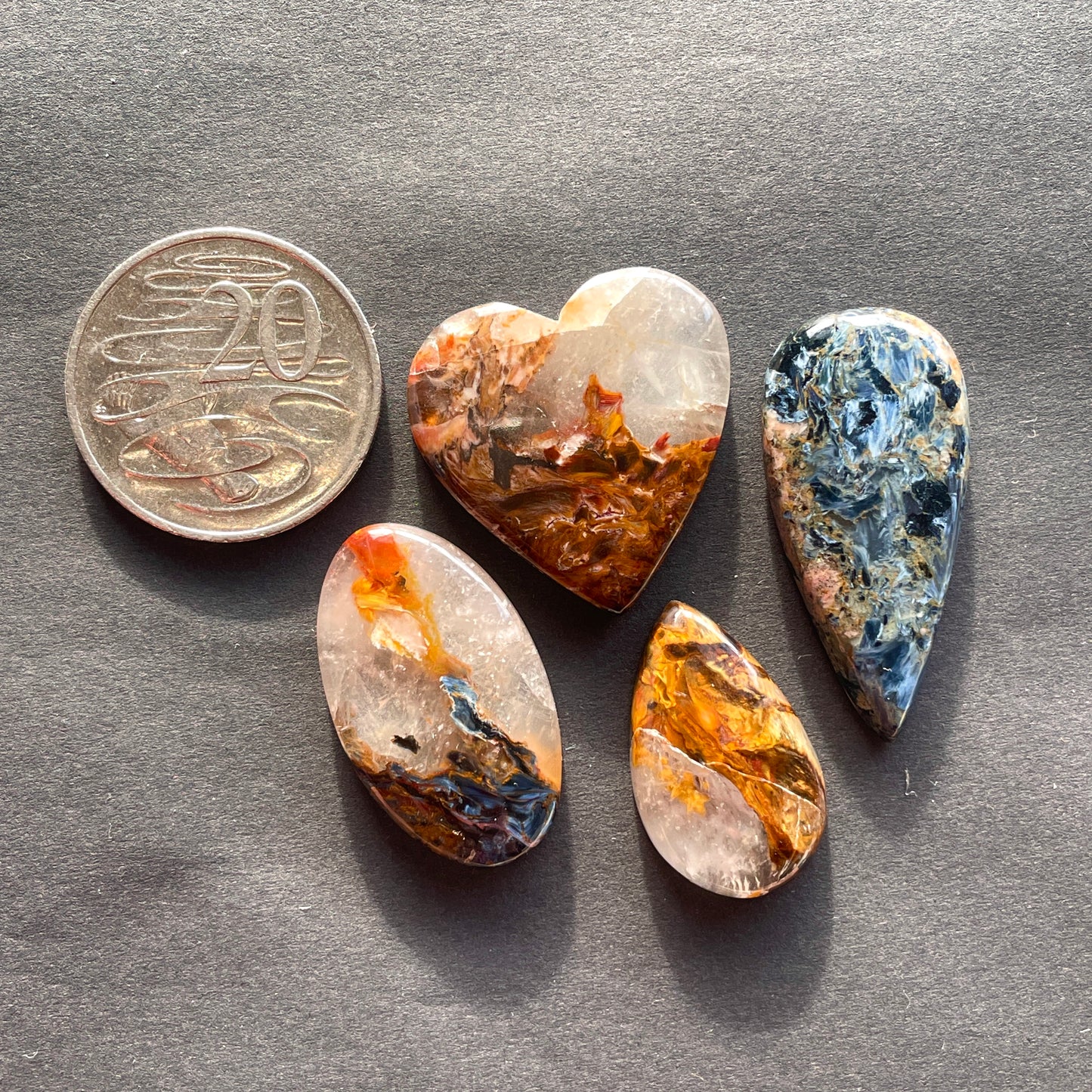 Pietersite in Quartz Cabochon Smooth - Choose your Stone (A) W3-EY