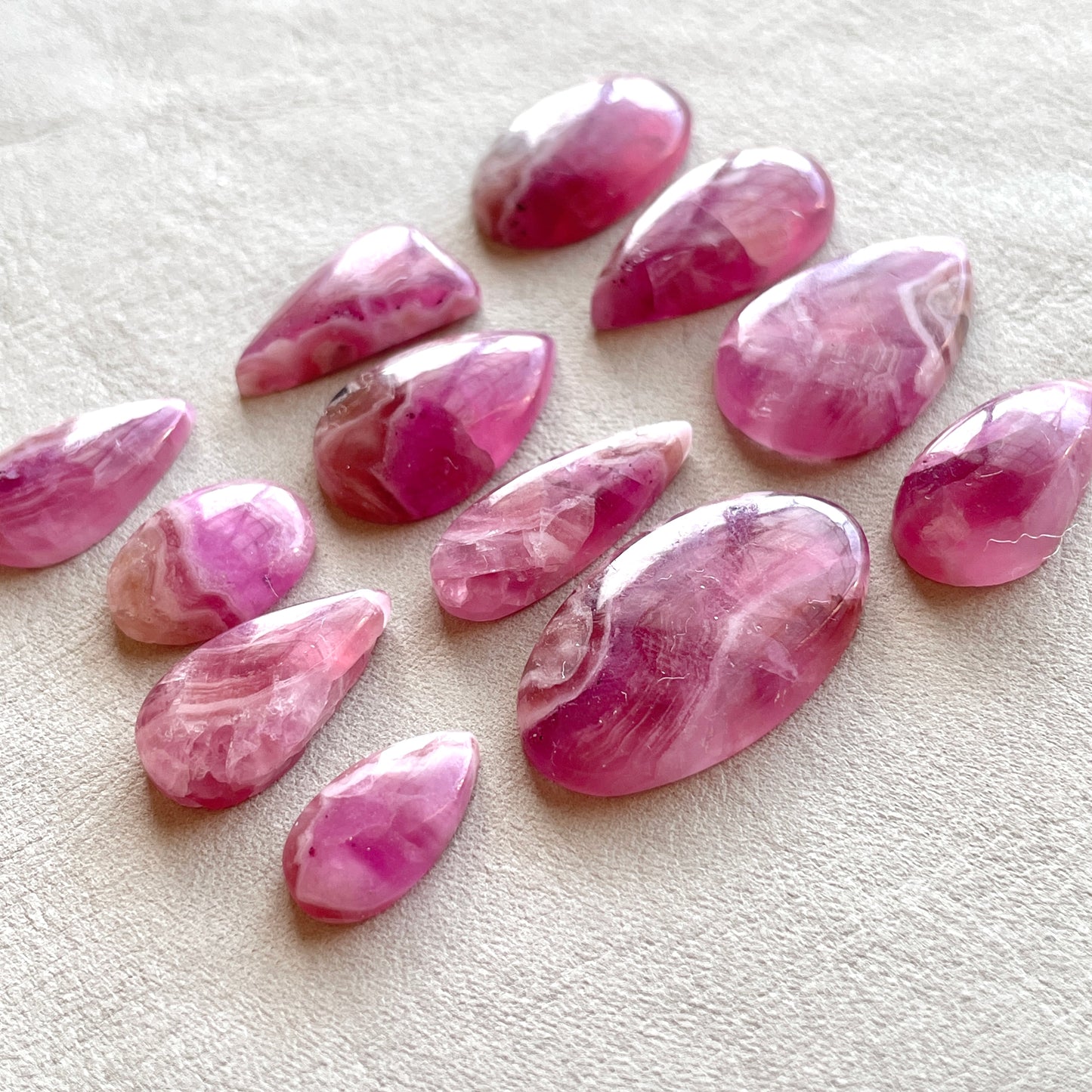15-28mm Gemmy Pink Cobaltoan Calcite Cabochon Smooth - Choose your Stone (W6)