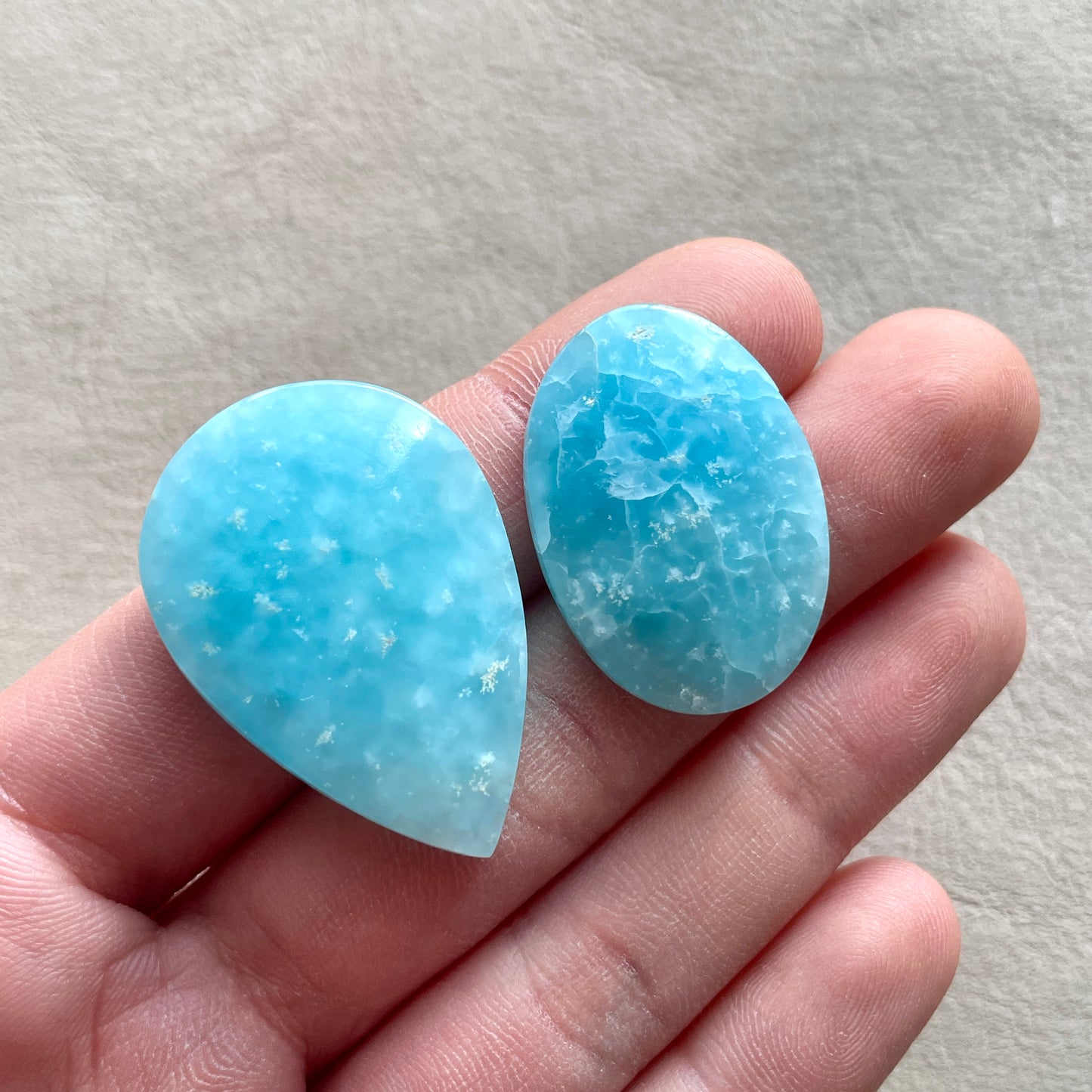 Blue Hemimorphite Cabochon Smooth - Choose your Stone (A)