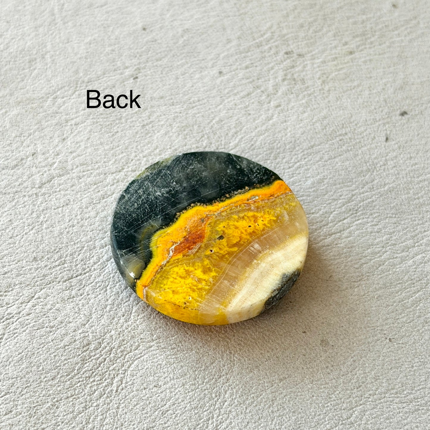 ‘The Sleeping Volcano’ Bumblebee Jasper Round Cabochon - 26.5mm (W16)