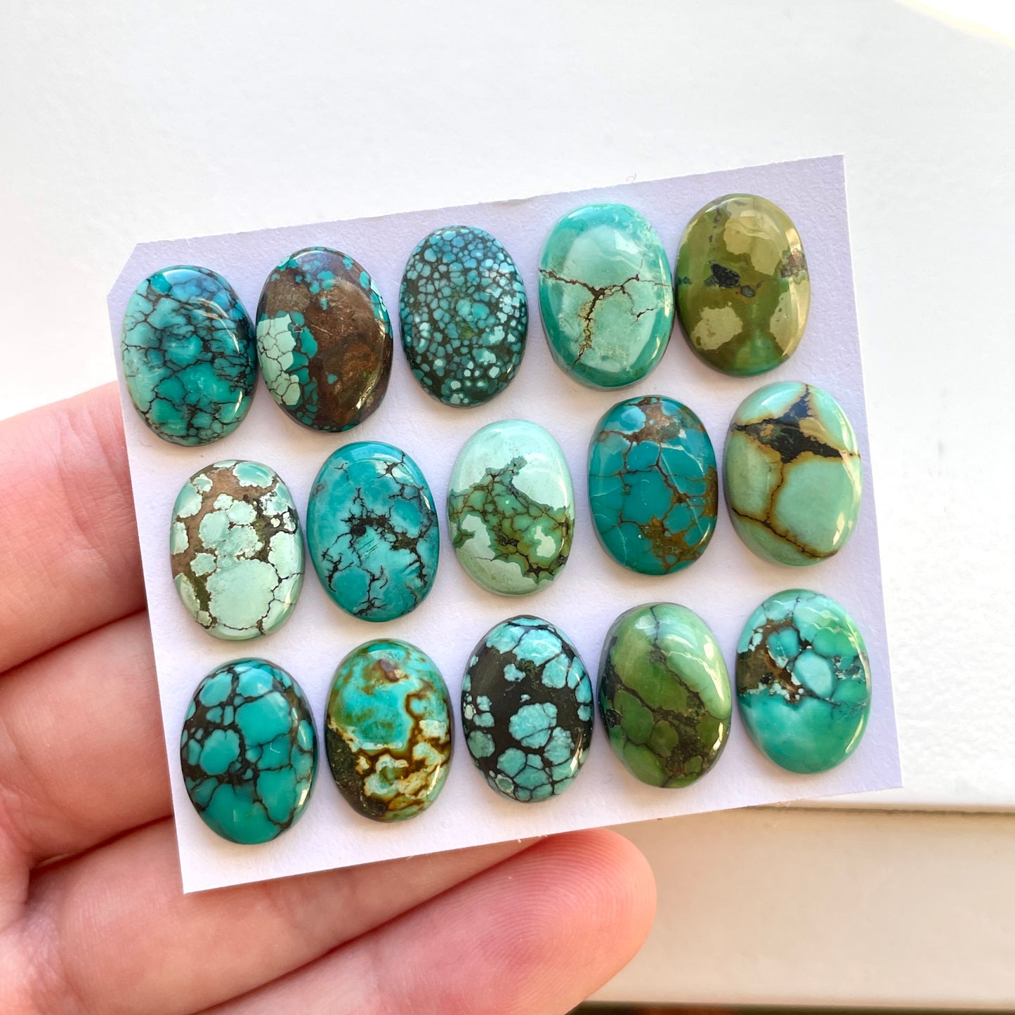 Tibetan Turquoise Cabochon Smooth - Choose your Stone (W9)