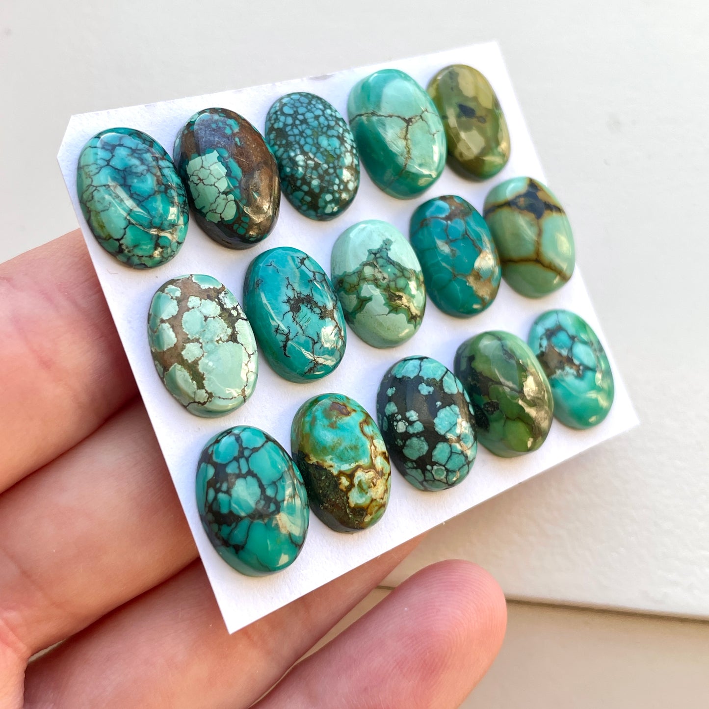 Tibetan Turquoise Cabochon Smooth - Choose your Stone (W9)