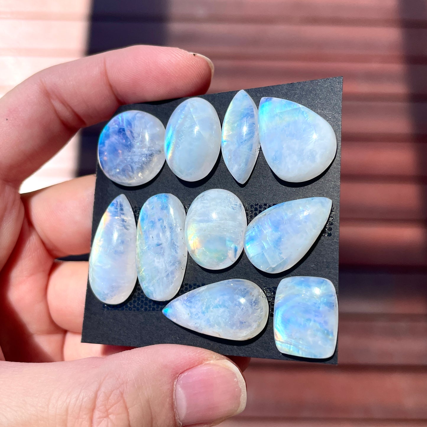 15-25mm Rainbow Moonstone Cabochon Smooth - Choose your Stone (W2)