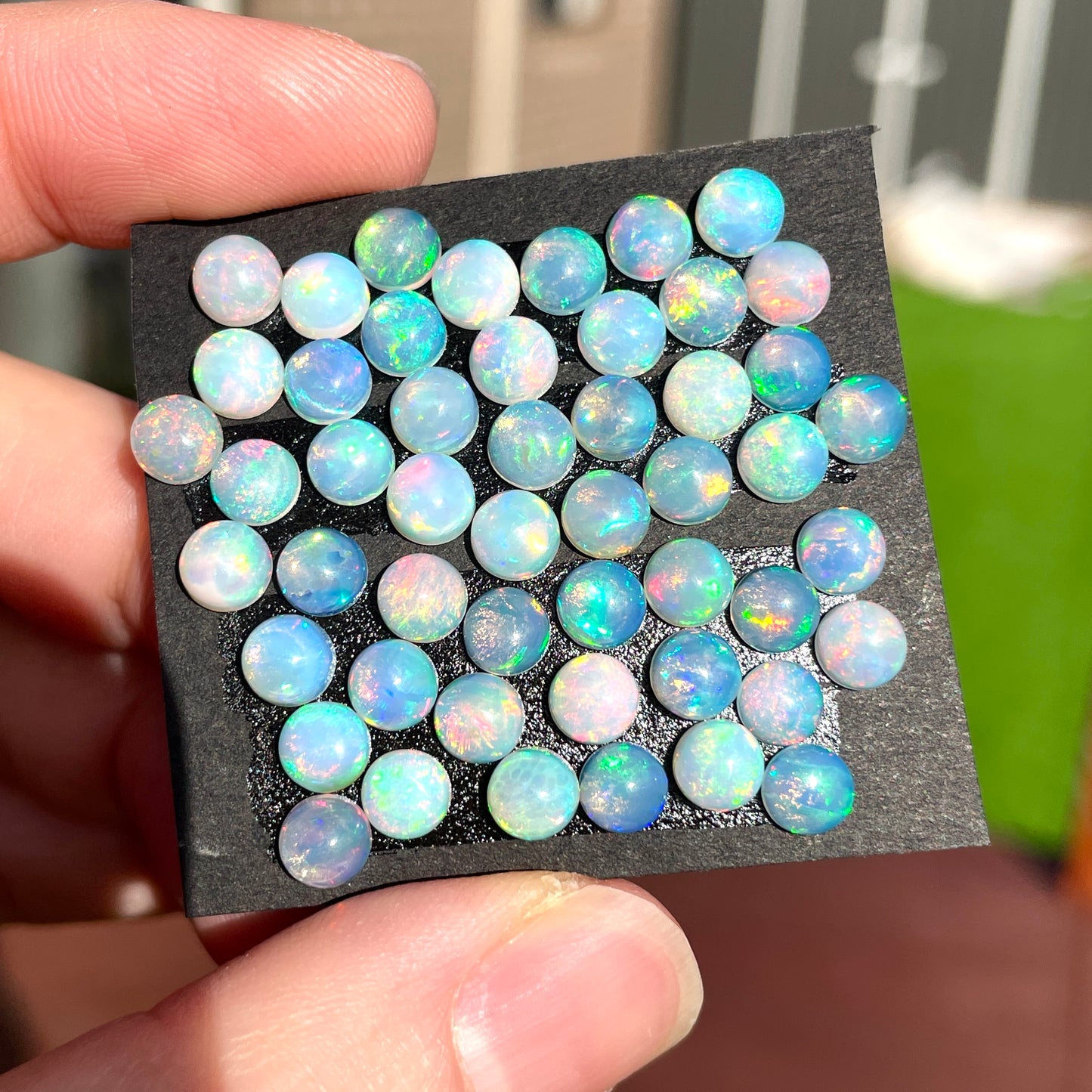 5mm Ethiopian Welo Opal Round Cabochons Smooth - Set of 3 (E7)
