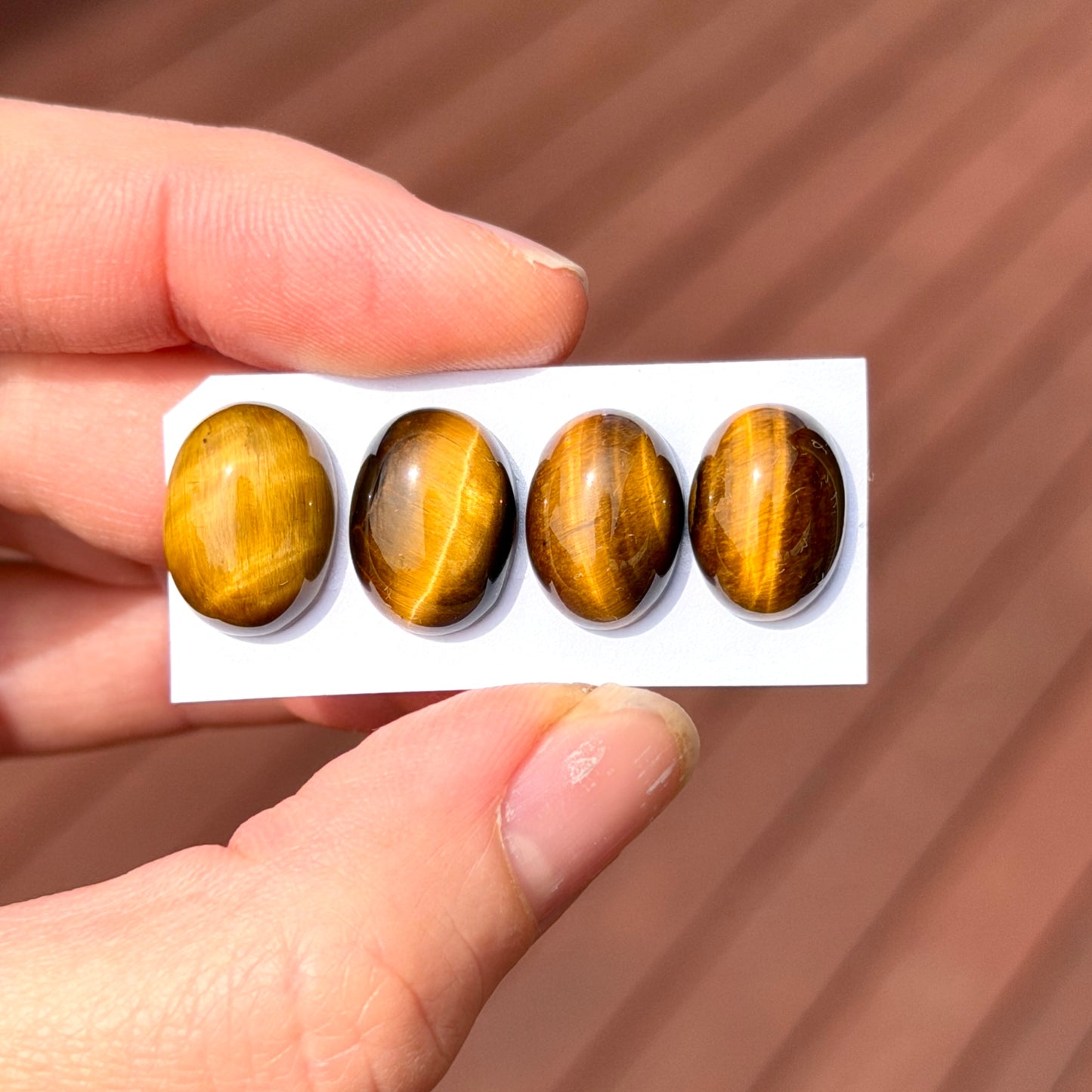 Tiger's Eye Oval Cabochon - 14x10mm - Choose your Stone (W7)