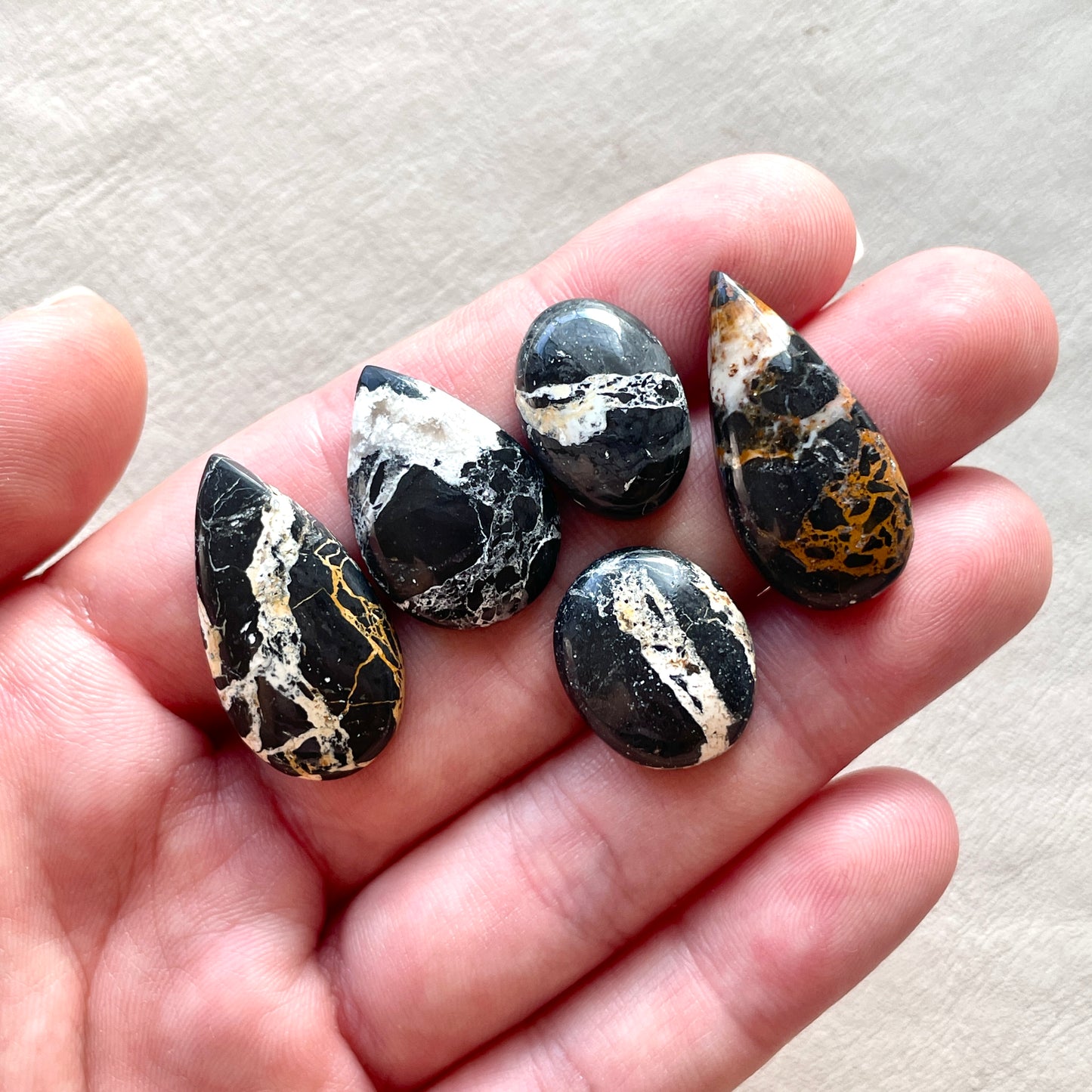 White Buffalo Turquoise (Dolomite) Cabochon Smooth - Choose your Stone (W9)