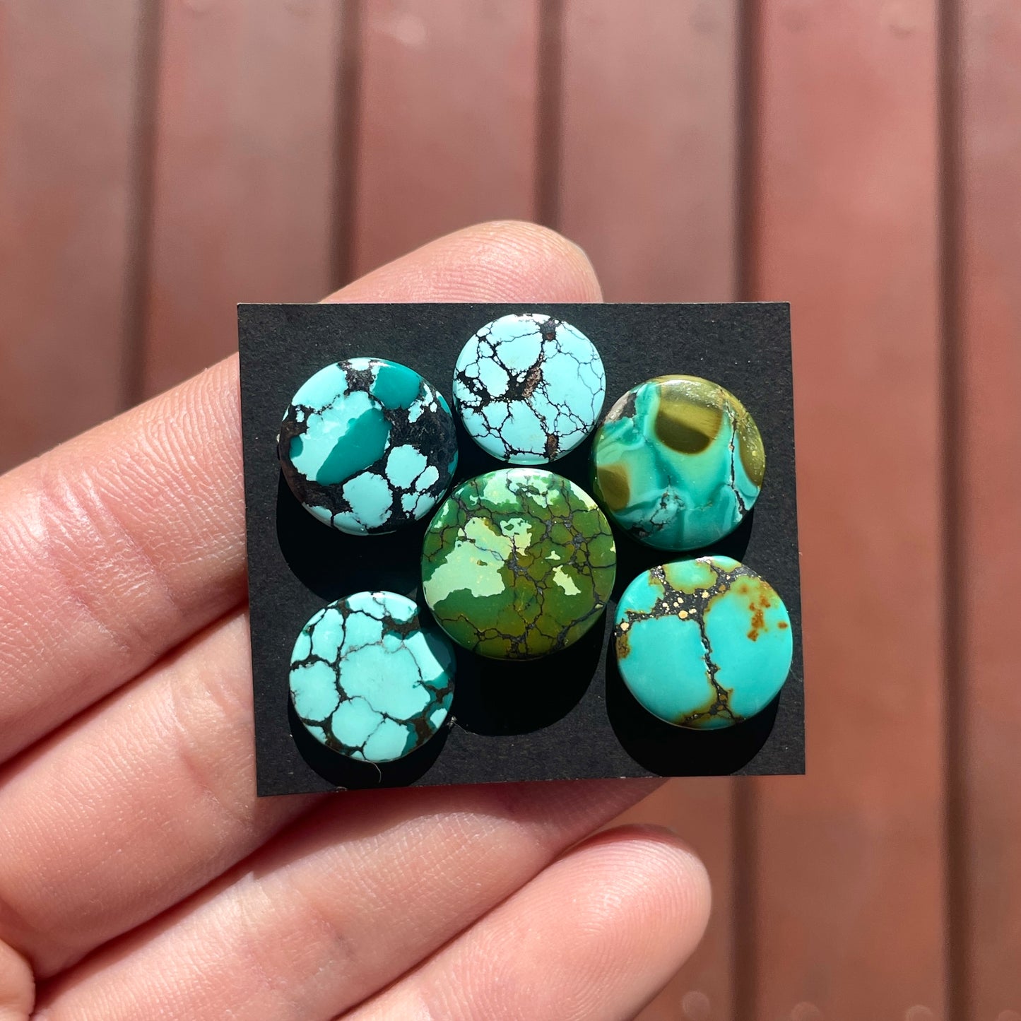 Hubei Turquoise Round Cabochon Smooth - Choose your Stone (W5)