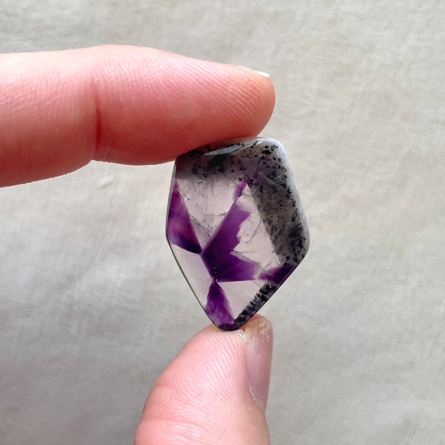 Trapiche ‘Star’ Amethyst Cabochon Smooth - Choose your Stone (W4)