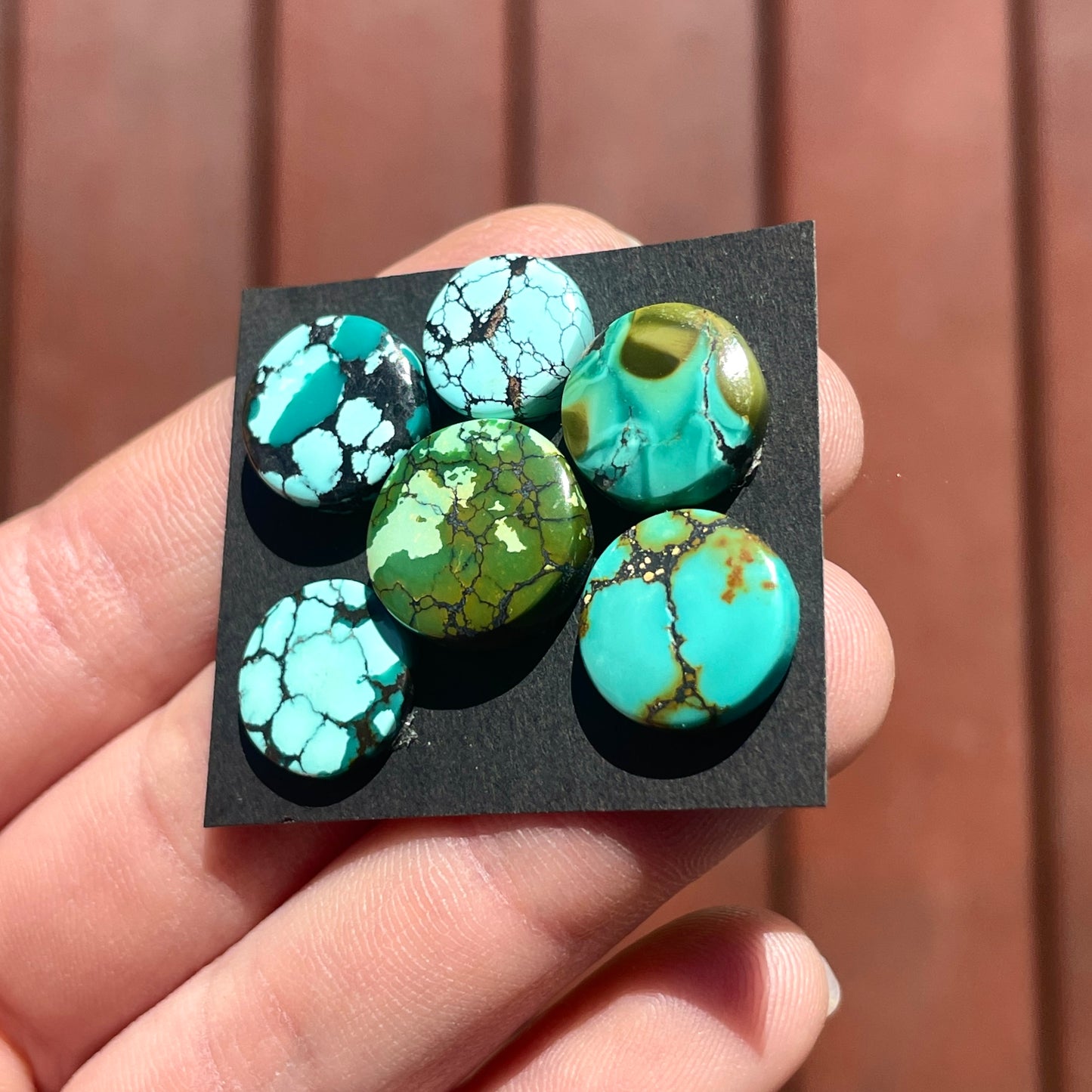 Hubei Turquoise Round Cabochon Smooth - Choose your Stone (W5)