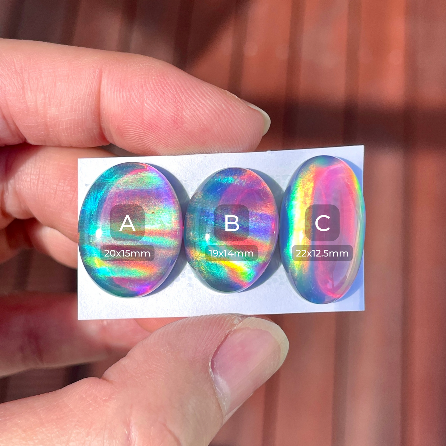 19-22mm Aurora Opal Doublet Cabochon Smooth - Choose your Stone (W8)