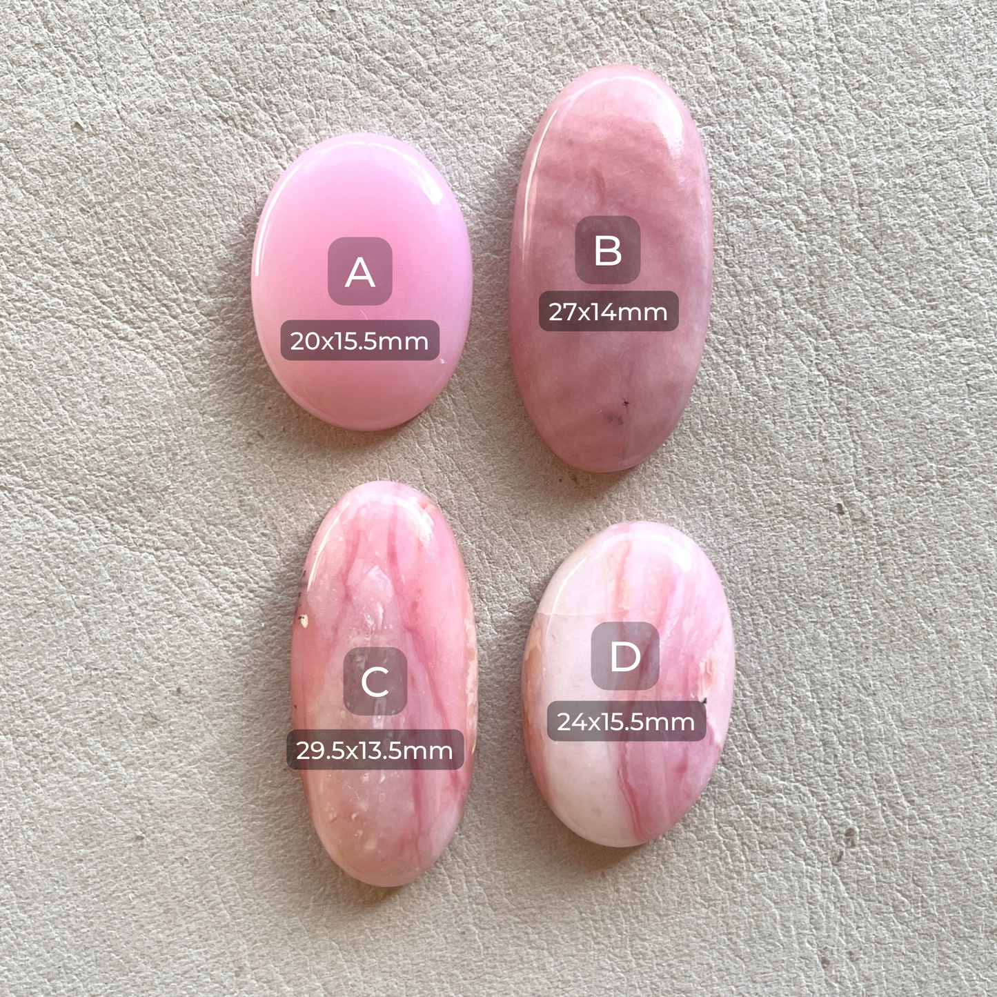 Australian Pink Opal Cabochon Smooth - Choose your Stone (W9)