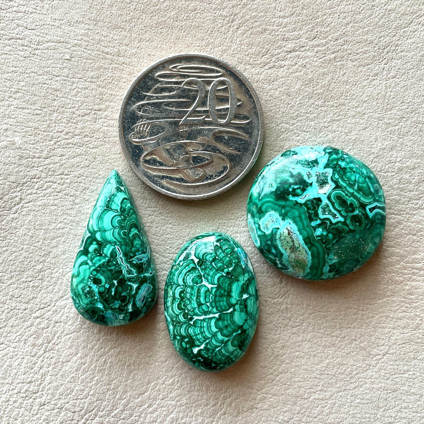 Malachite Cabochon Smooth - Choose your Stone (A) W1