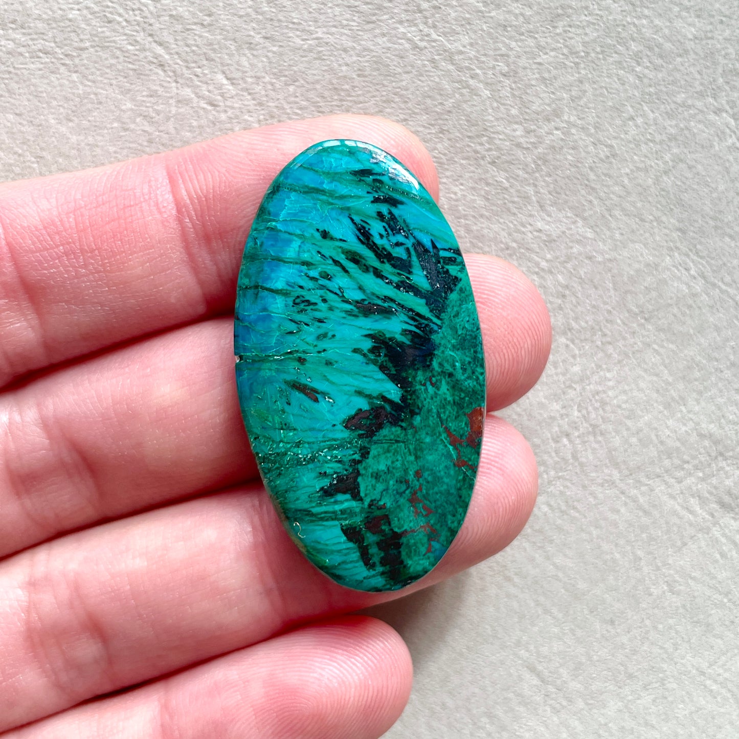 Azurite Chrysocolla Oval Cabochon - 40mm x 22mm (W9)