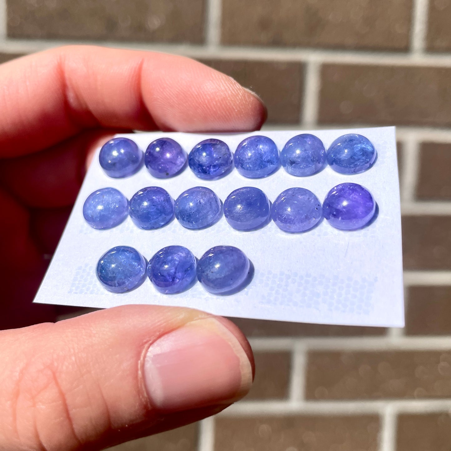 8mm Tanzanite Round Cabochon Smooth - Choose your Stone (W6)