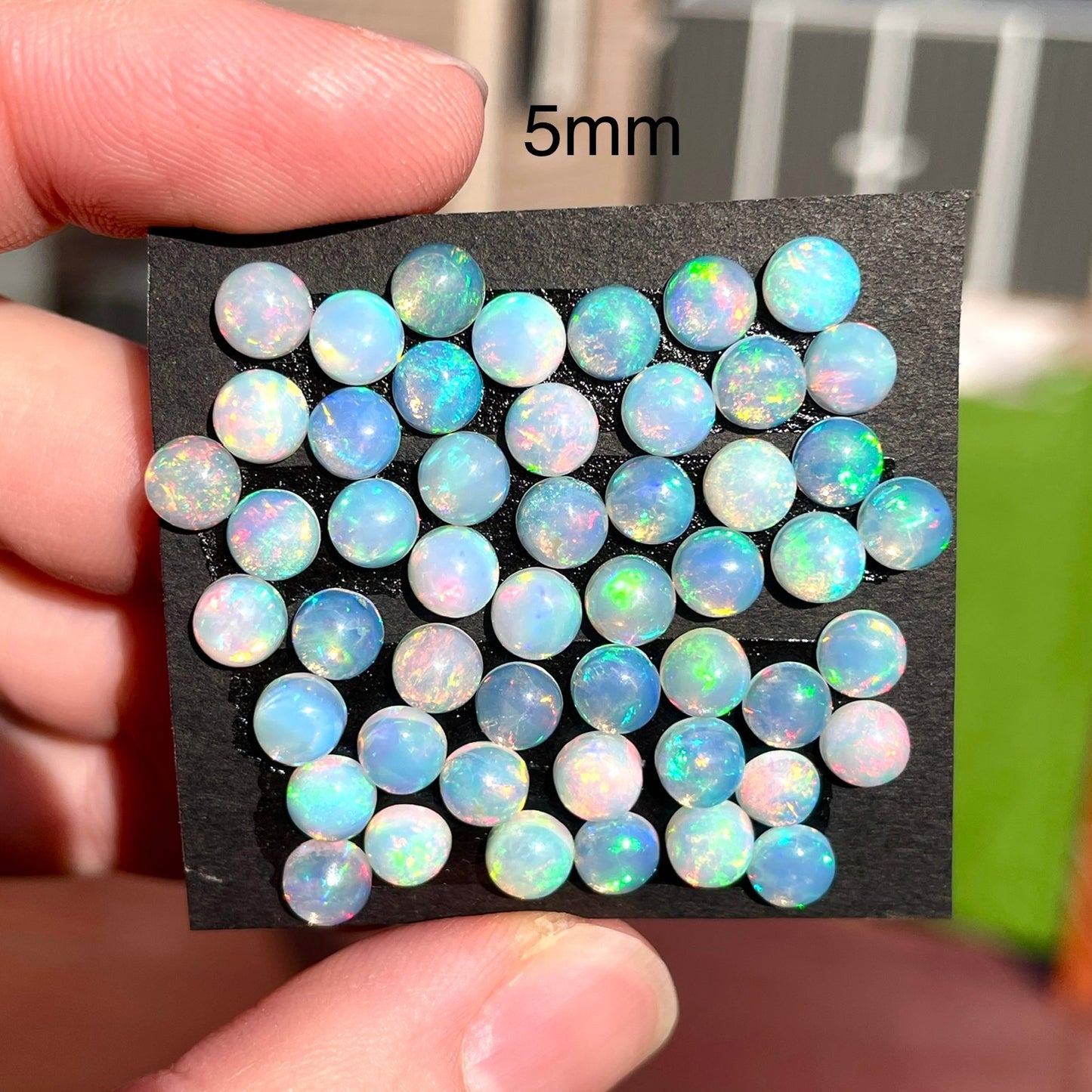 5mm Ethiopian Welo Opal Round Cabochons Smooth - Set of 3 (E7)