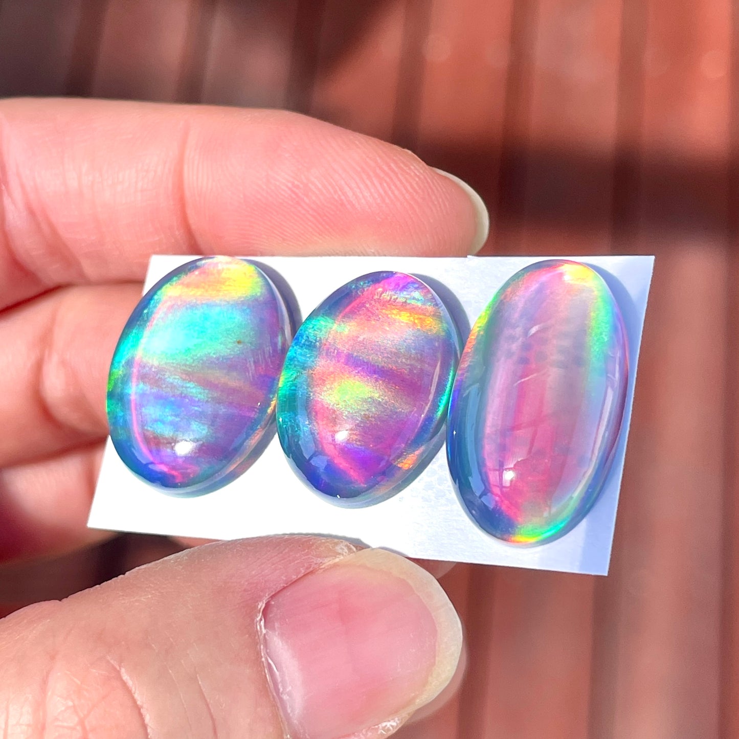 19-22mm Aurora Opal Doublet Cabochon Smooth - Choose your Stone (W8)
