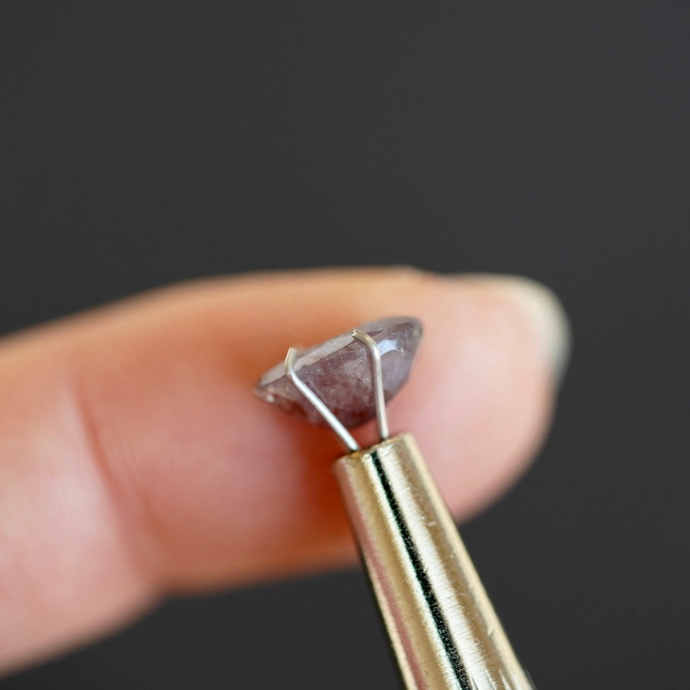Bloodshot Iolite Faceted Oval (Pavilion Back) (A9) 9.8x7.3mm