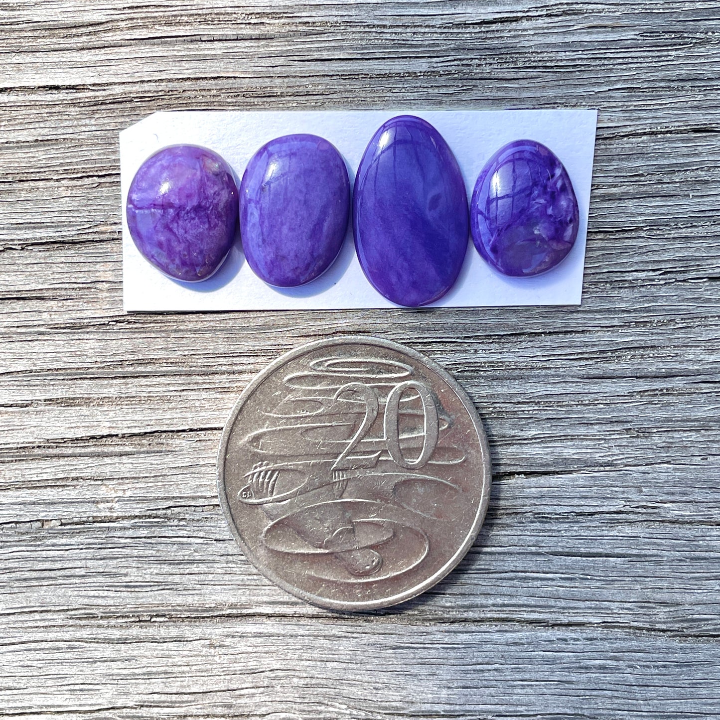 14-19mm Charoite Cabochon Smooth - Choose your Stone (W8)