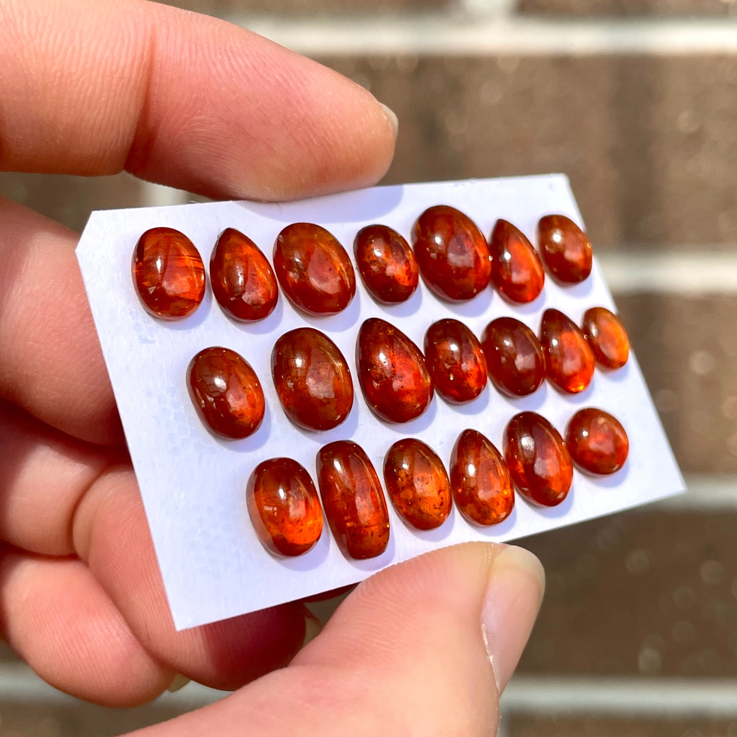 7-10mm Orange Kyanite Cabochon Smooth - Choose your Stone (W5)