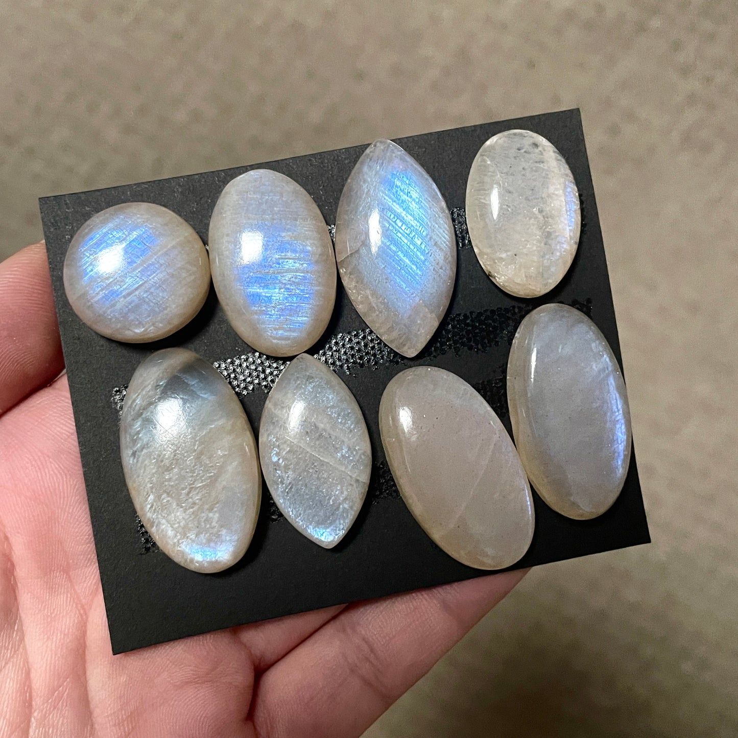 Belomorite Moonstone (Sunstone with Moonstone) Cabochon Smooth - Choose your Stone (B)W4