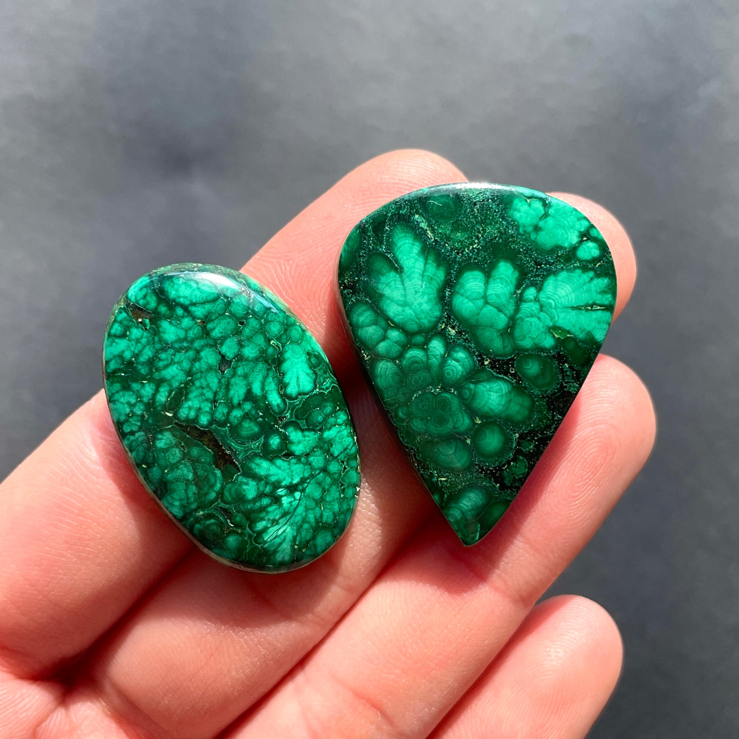 Malachite Cabochon Smooth - Choose your Stone (C-W4)