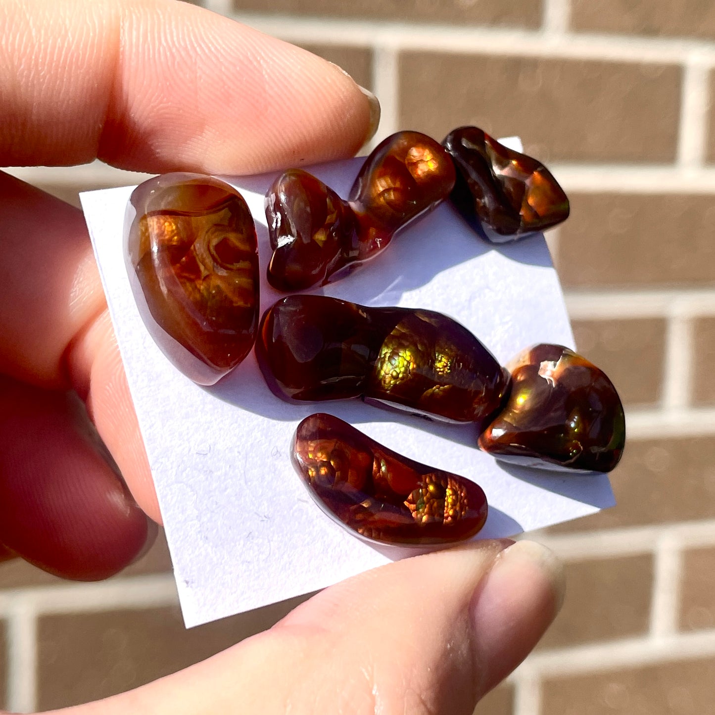 Mexican Fire Agate Cabochon (Organic Shape) - Choose your Stone (W5)