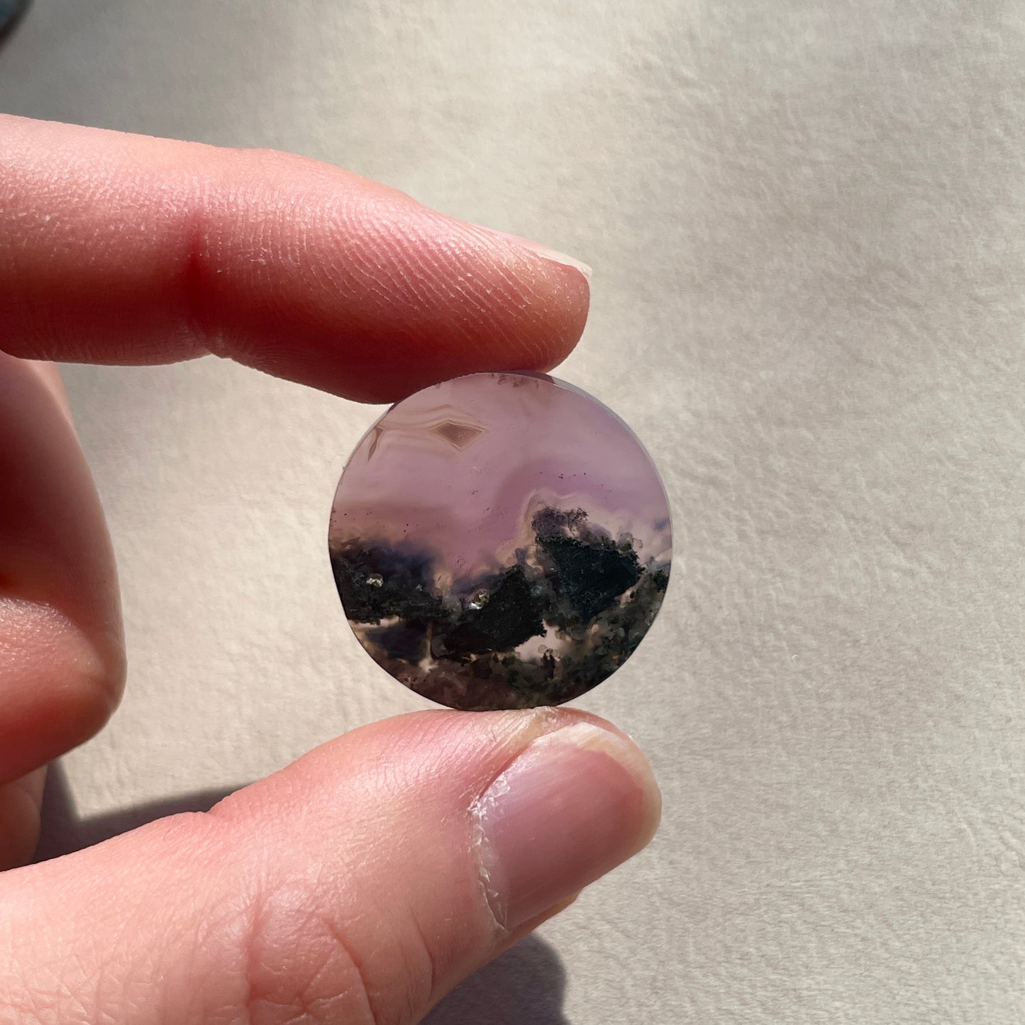 Lavender (Purple) Moss Agate Cabochon Pairs - Choose your Pair (W4)