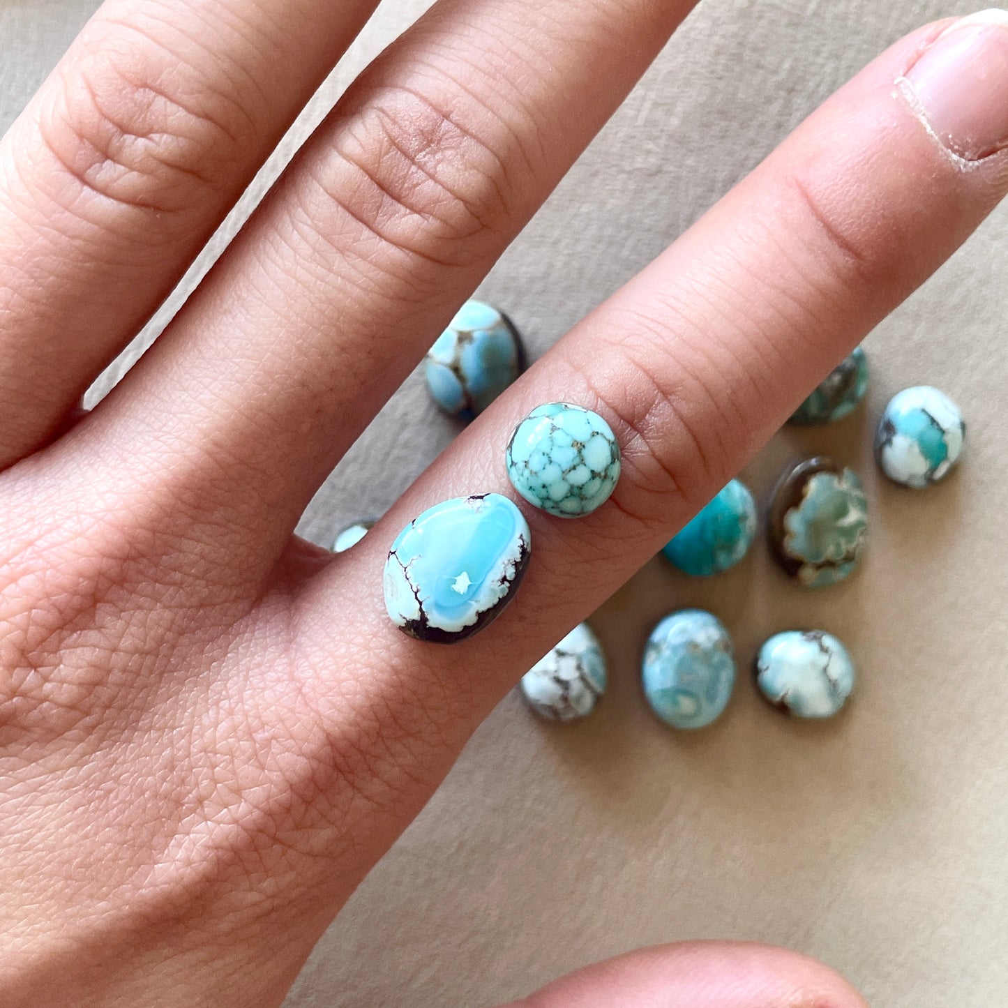 Gobi Desert Cabochon Smooth (Backed) - Choose your Stone (D)(W3)