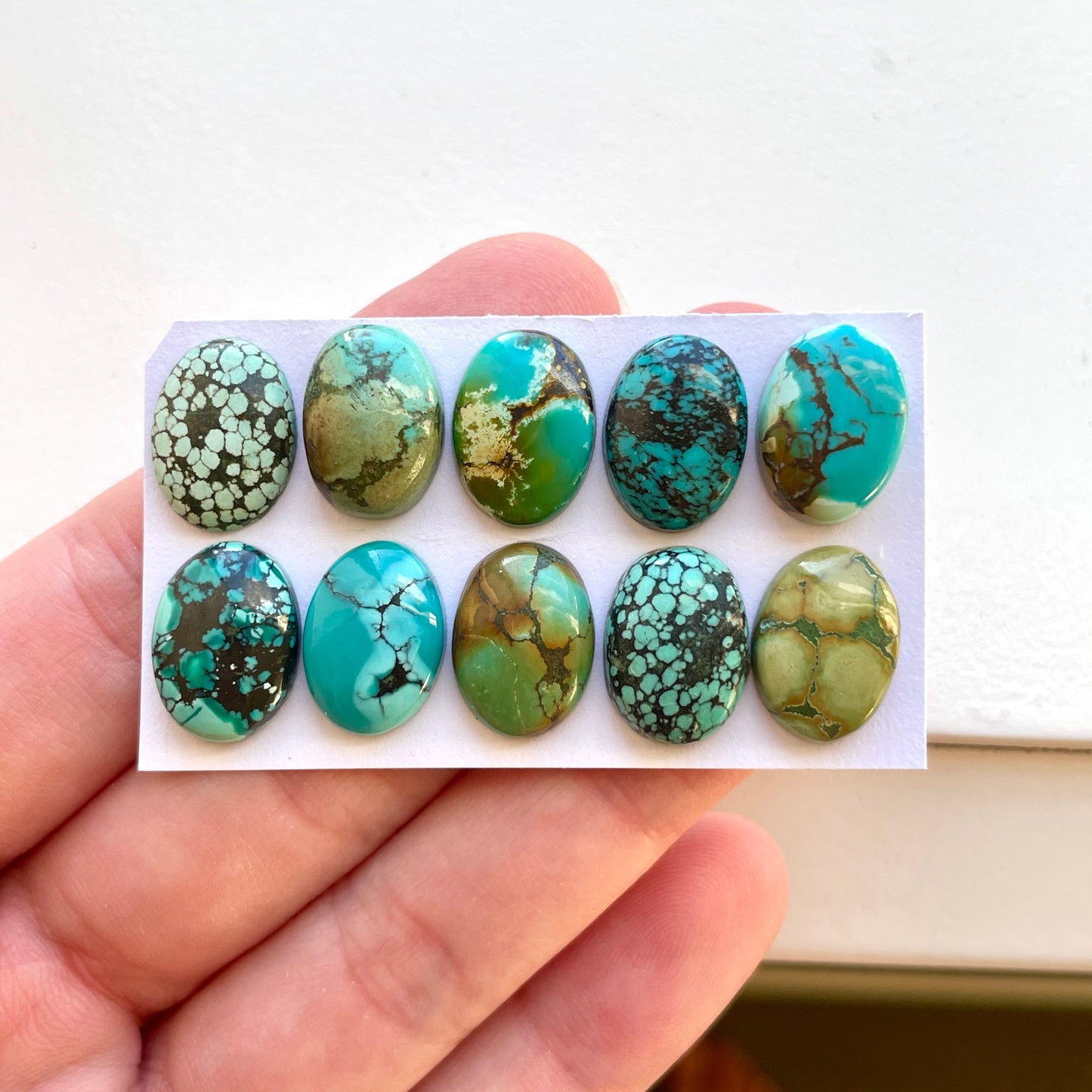 Tibetan Turquoise Cabochon Smooth - Choose your Stone (W9)