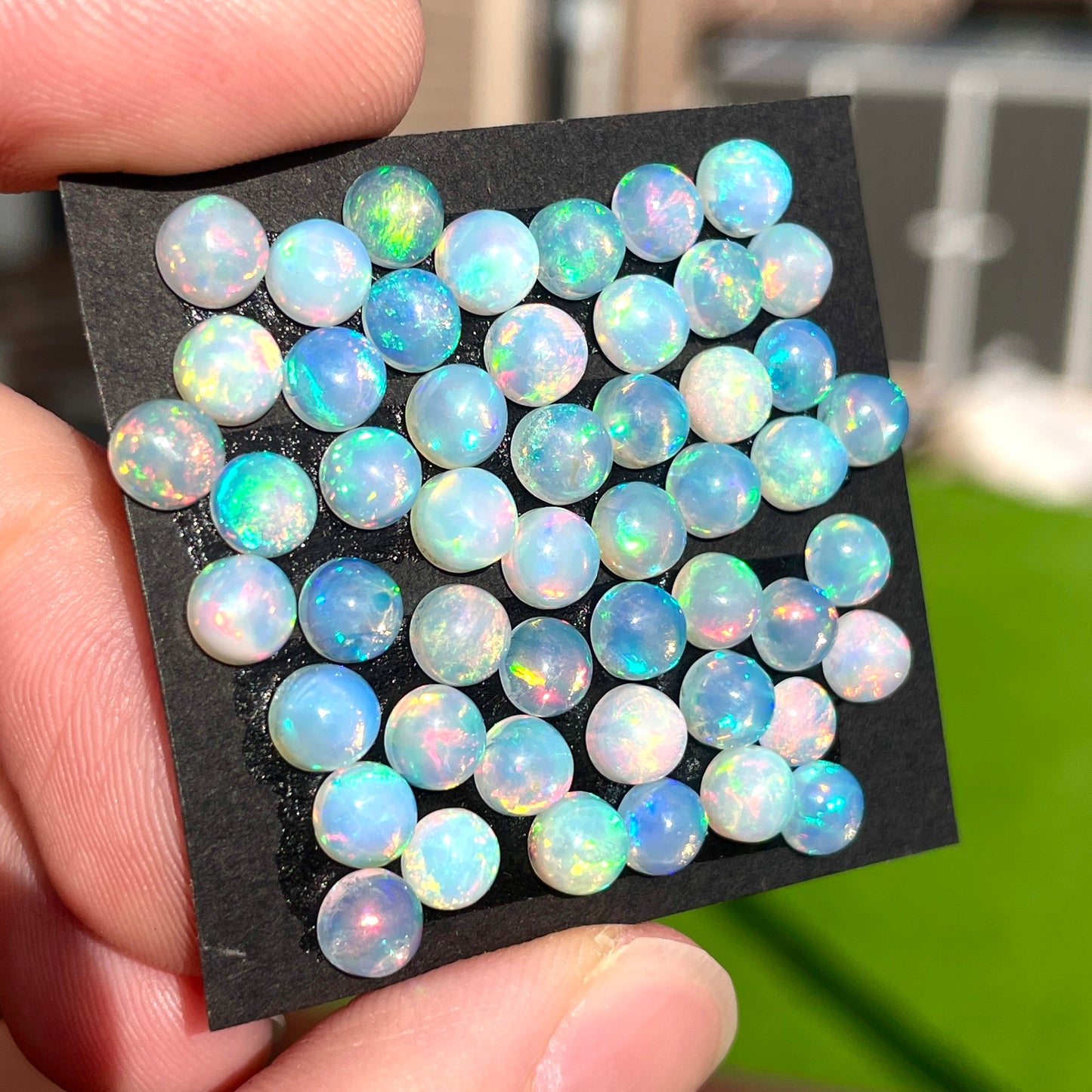 5mm Ethiopian Welo Opal Round Cabochons Smooth - Set of 3 (E7)