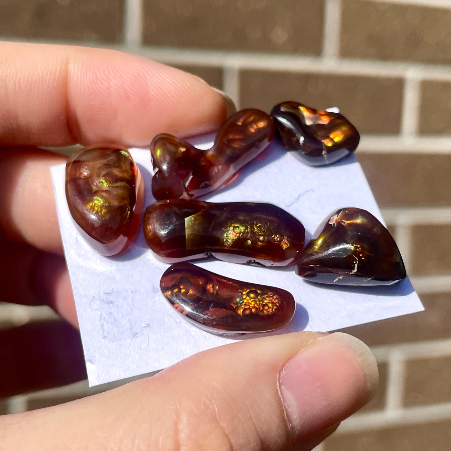 Mexican Fire Agate Cabochon (Organic Shape) - Choose your Stone (W5)