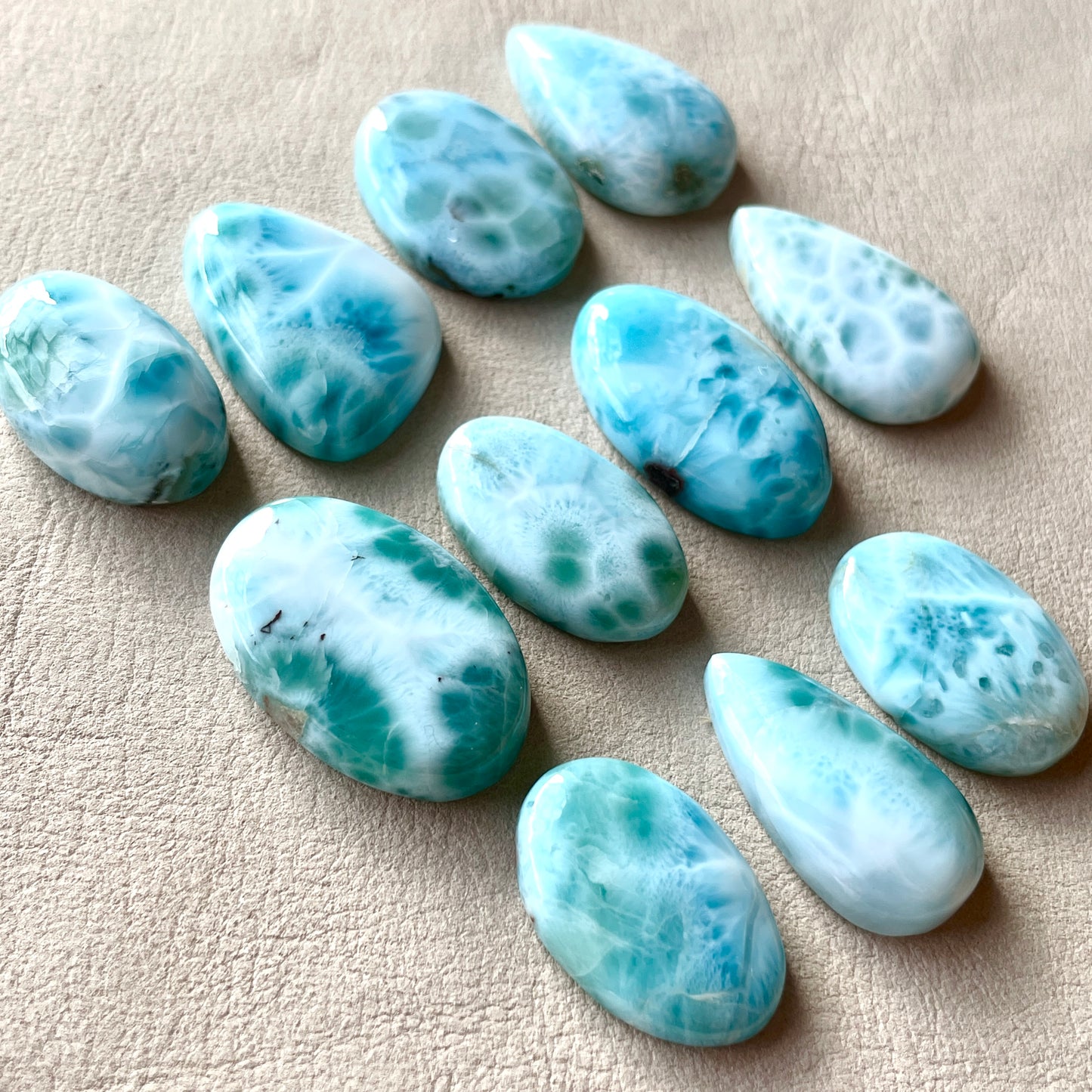 22-28mm High-grade Blue Larimar Cabochon Smooth - Choose your Stone (W9)