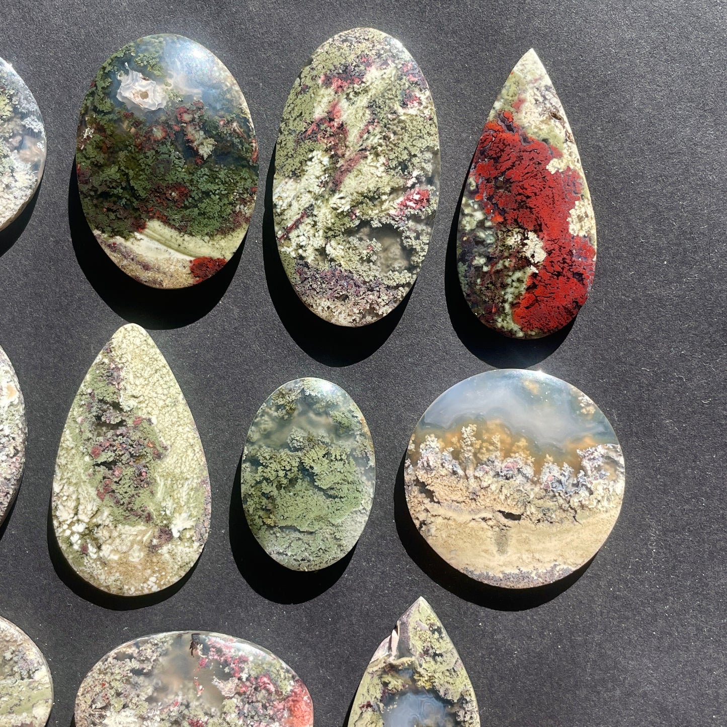 Red/Green Moss Agate Cabochon - Choose your Stone (W6)