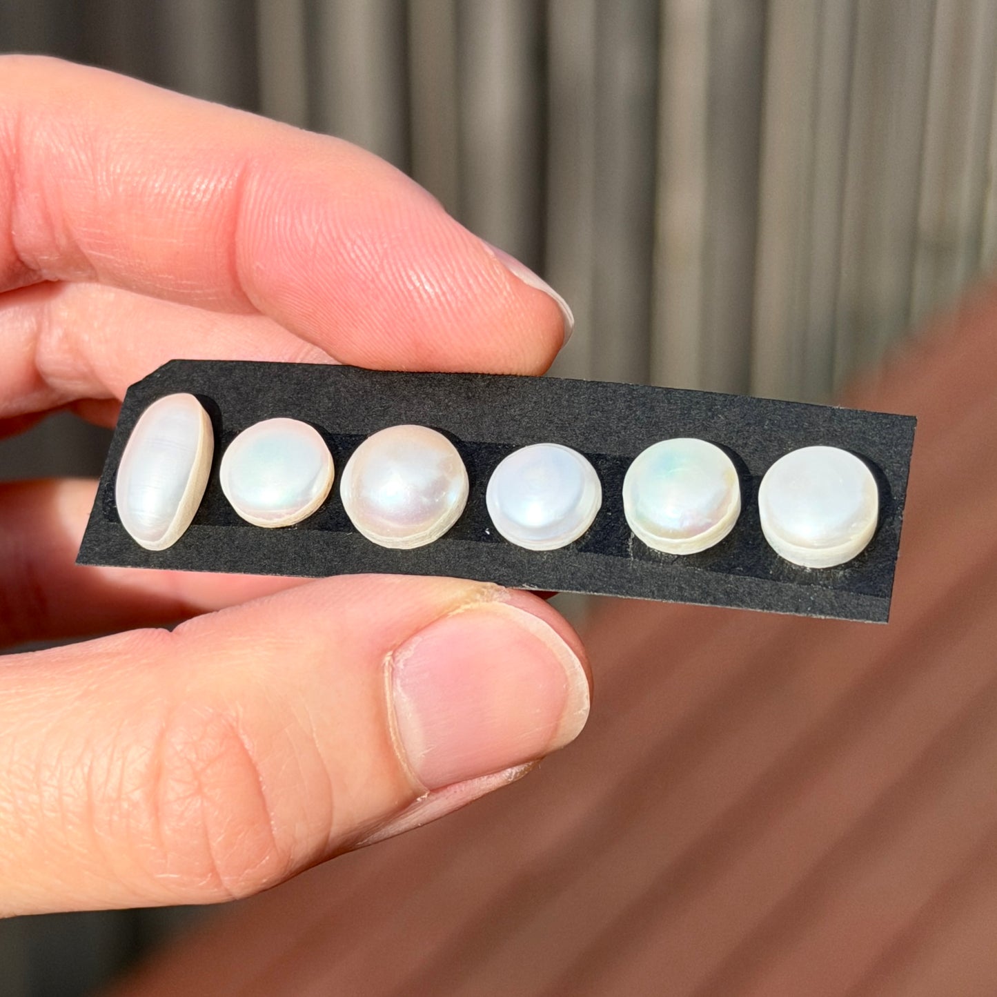 8-12mm Freshwater Pearl Cabochon Smooth - Choose your Stone (W4)