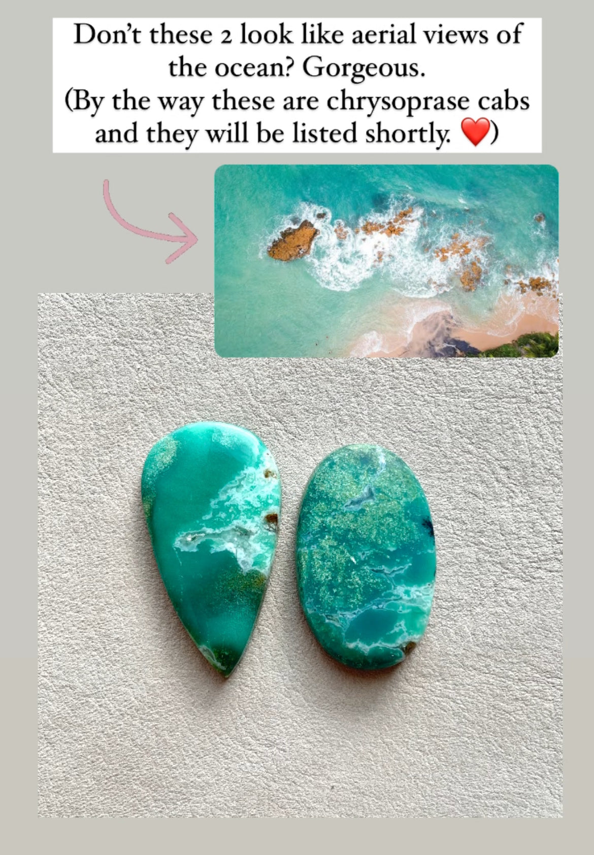 Australian Chrysoprase Cabochon Smooth - Choose your Stone (A)