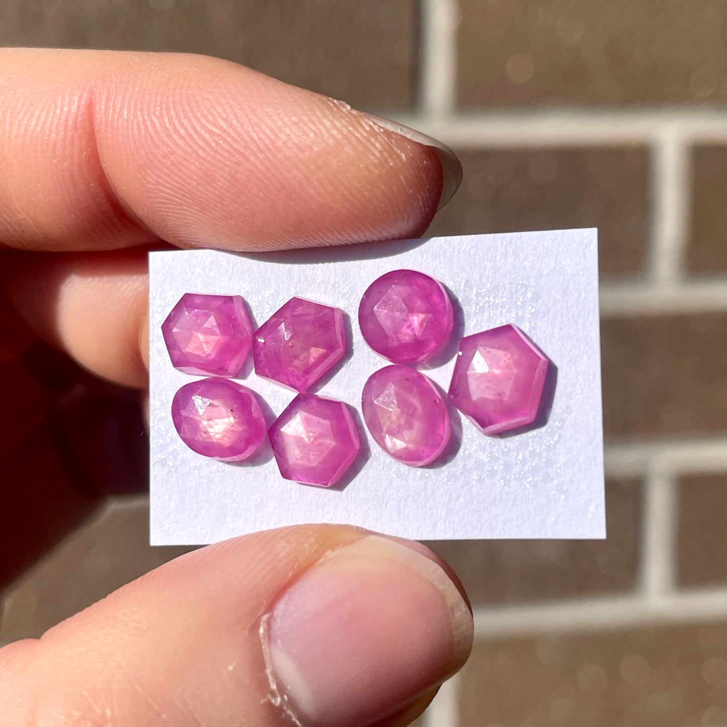 Silky Pink Sapphire Cabochon Rose Cut - Choose your Stone (W1)