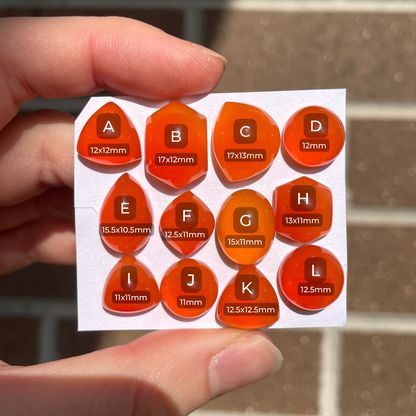 Carnelian Agate Cabochon Smooth - Choose your Stone (W10)