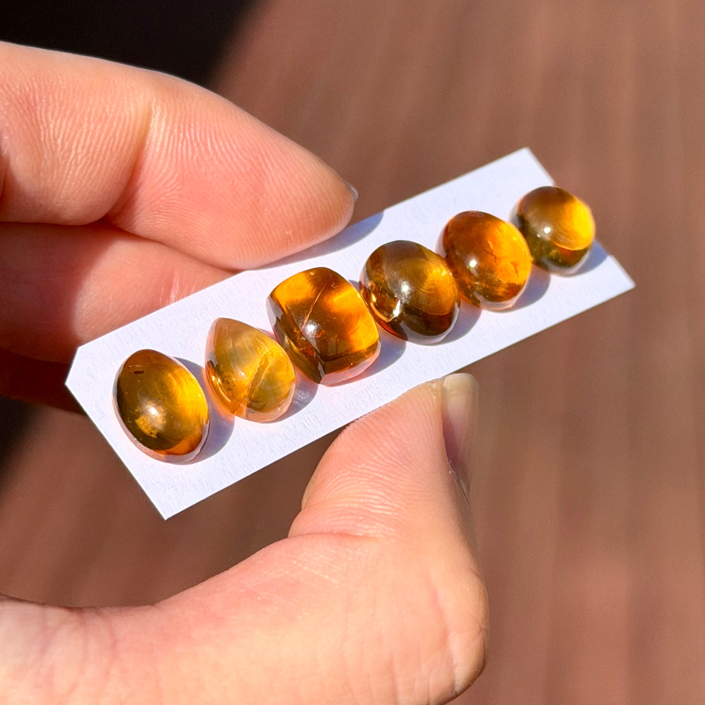 High-domed Brandy Citrine Cabochon Smooth - Choose your Stone (W3)