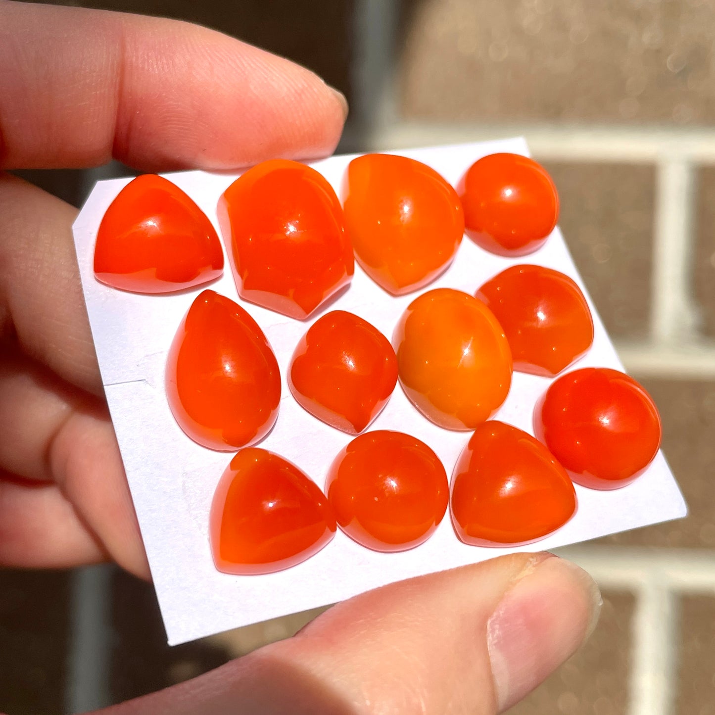 Carnelian Agate Cabochon Smooth - Choose your Stone (W10)
