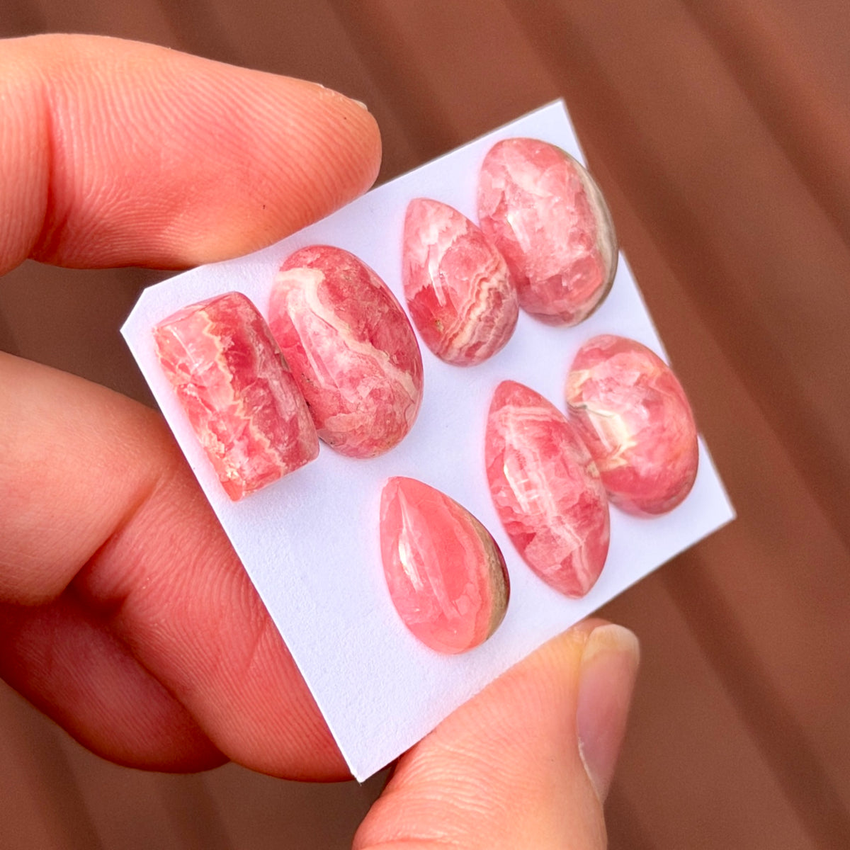 Mini Rhodochrosite Cabochon Smooth - Choose your Stone (W17)