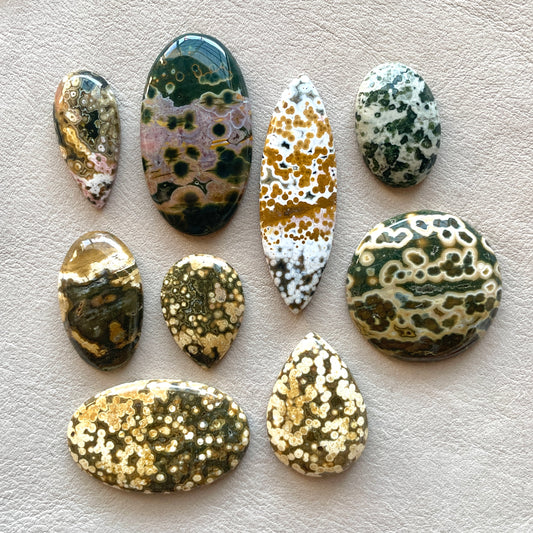 Ocean Jasper Cabochon Smooth - Choose your Stone (W1)