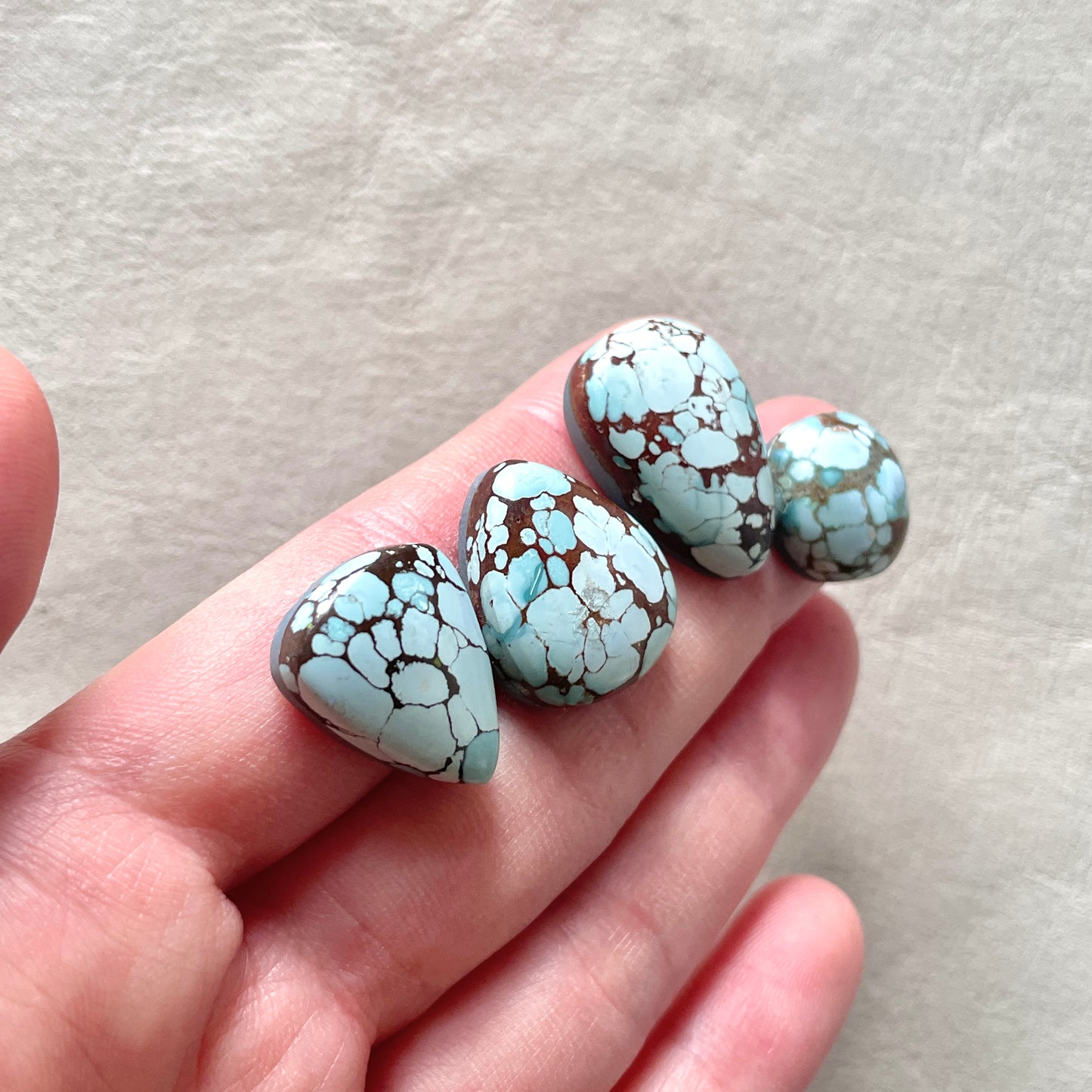 15-23mm Sand Hill Turquoise Cabochon Smooth (Backed) - Choose your Stone (W8)