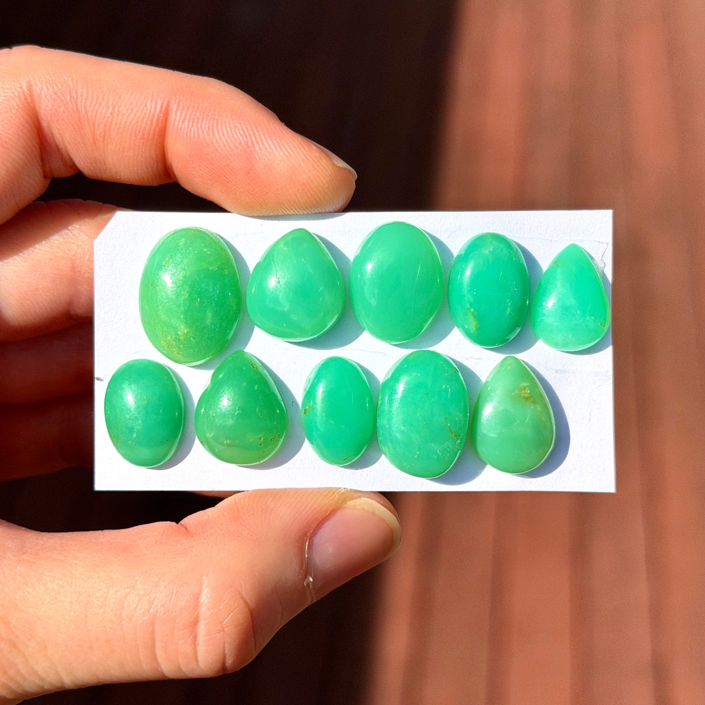Australian Chrysoprase Cabochon Smooth - Choose your Stone (E8)