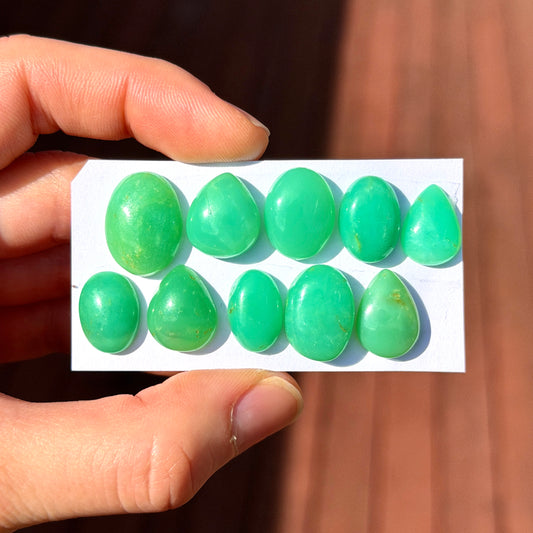 Australian Chrysoprase Cabochon Smooth - Choose your Stone (E8)