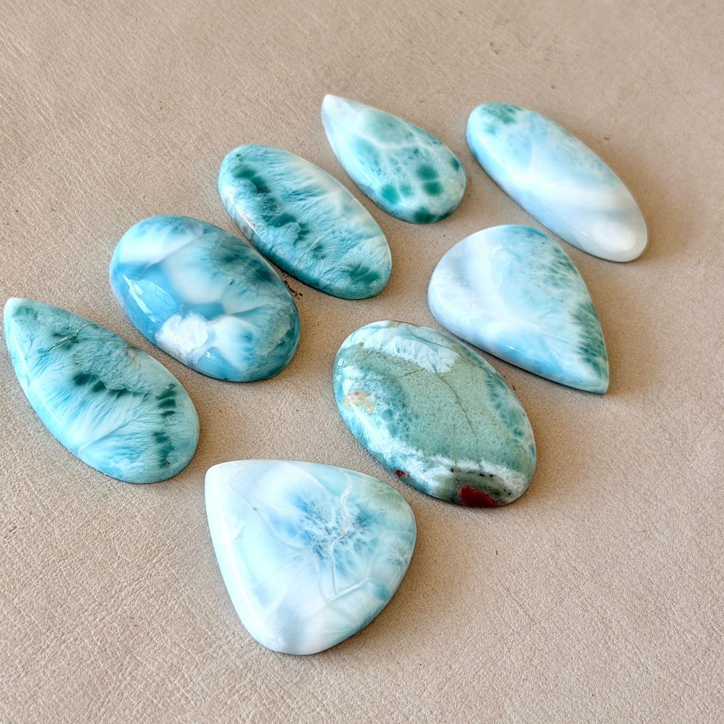 27-36mm Blue Larimar Cabochon Smooth - Choose your Stone (W7)