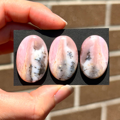 Dendritic Australian Pink Opal Cabochon Oval Smooth  - Choose your Stone (W17)