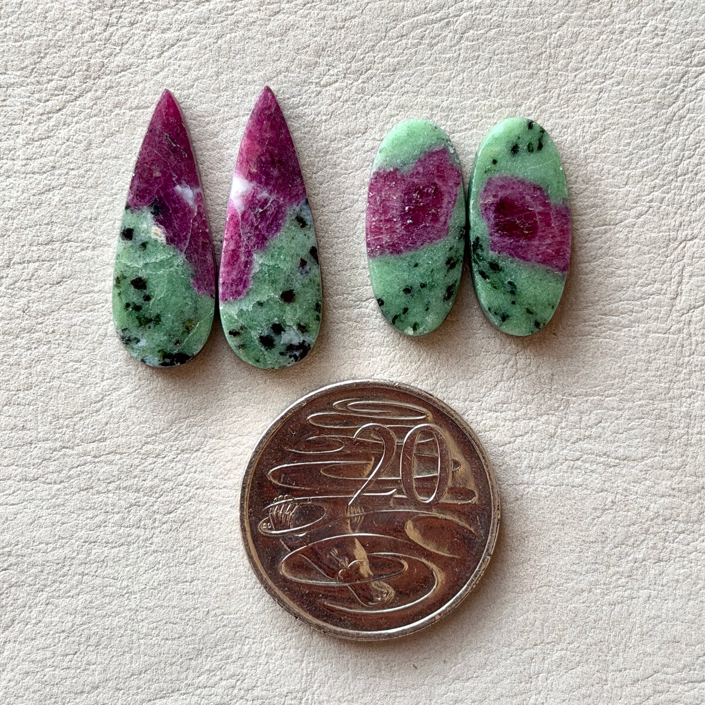 Ruby in Zoisite Cabochon Pairs - Choose your Pair (W3)