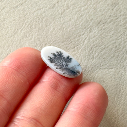 ‘Winter Solace’ Scenic Agate Oval Cabochon - 19.5mm x 13mm (W16)