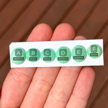 10-12mm Australian Chrysoprase Cabochon Smooth - Choose your Stone (W8)