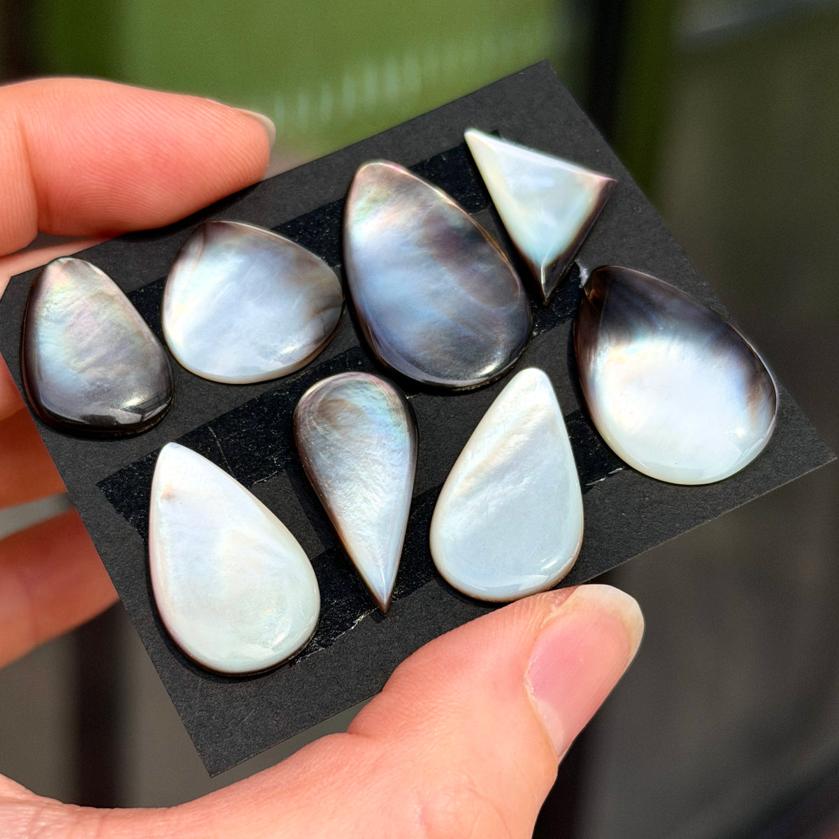 Tahitian Black Mother of Pearl Cabochon Smooth - Choose your Stone (W10)